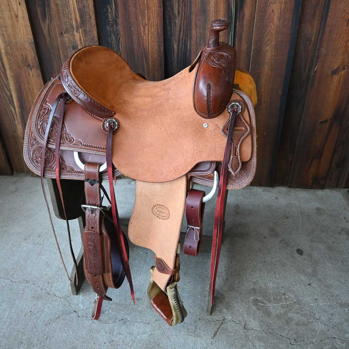 15" TESKEY'S RANCH CUTTER SADDLE Saddles - New Teskey's Saddlery