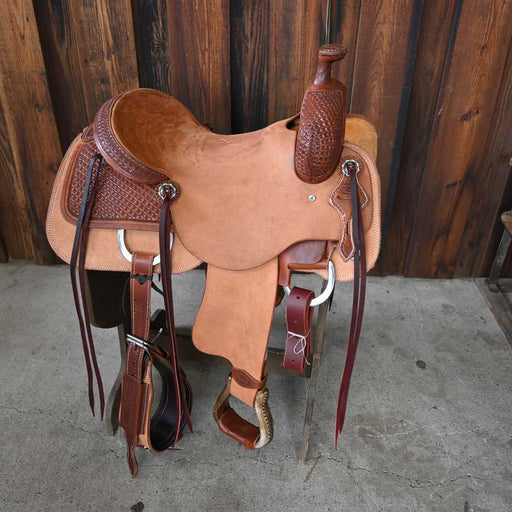 16" TESKEY'S RANCH CUTTER SADDLE Saddles - New Teskey's Saddlery