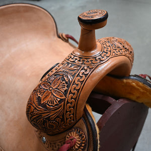 15.5" TESKEY'S PRO CUTTER RANCH CUTTER SADDLE