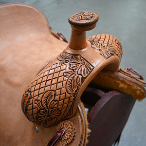 16" TESKEY'S PRO CUTTER RANCH CUTTER SADDLE