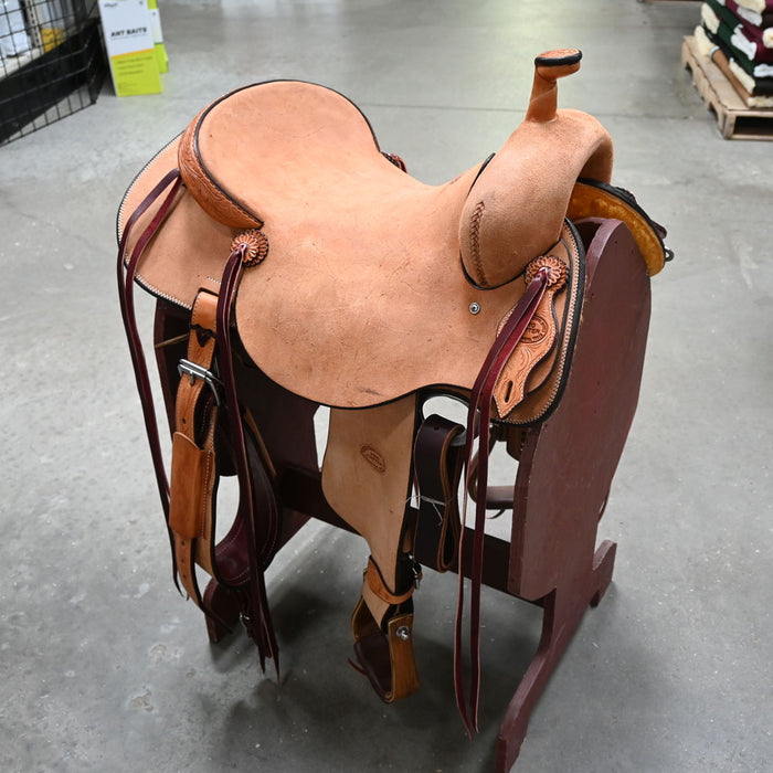 16.5" TESKEY'S PRO CUTTER RANCH CUTTER SADDLE Saddles - New Teskey's Saddlery