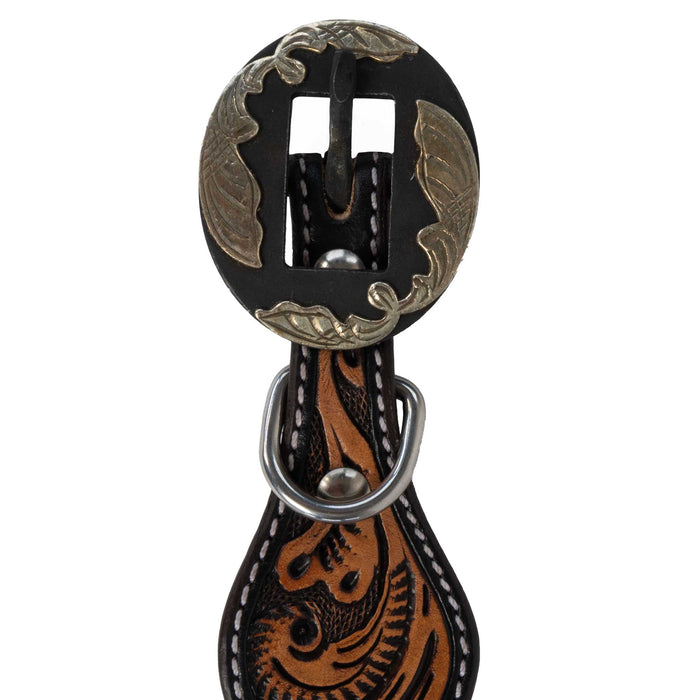 Scalloped Dog Collar With Tooled Floral Scroll Pets - Accessories Teskeys