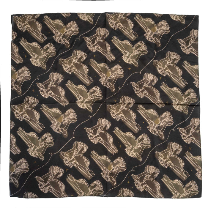 Saddle Wild Rag ACCESSORIES - Additional Accessories - Wild Rags & Scarves Tirzah Lane Art