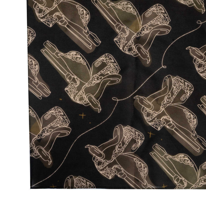 Saddle Wild Rag ACCESSORIES - Additional Accessories - Wild Rags & Scarves Tirzah Lane Art