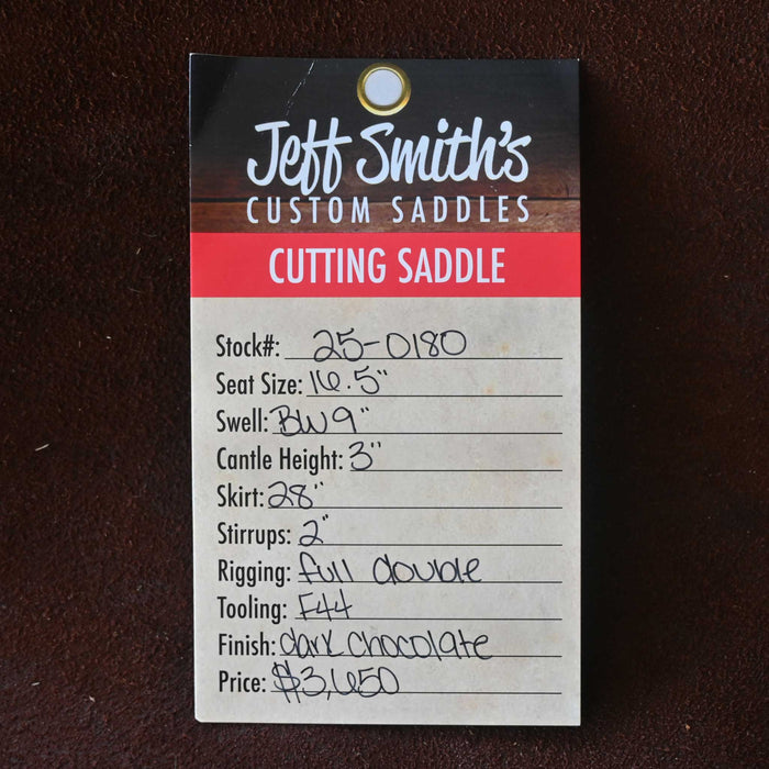 16.5" JEFF SMITH BUSTER WELCH CUTTING SADDLE Saddles - New Jeff Smith