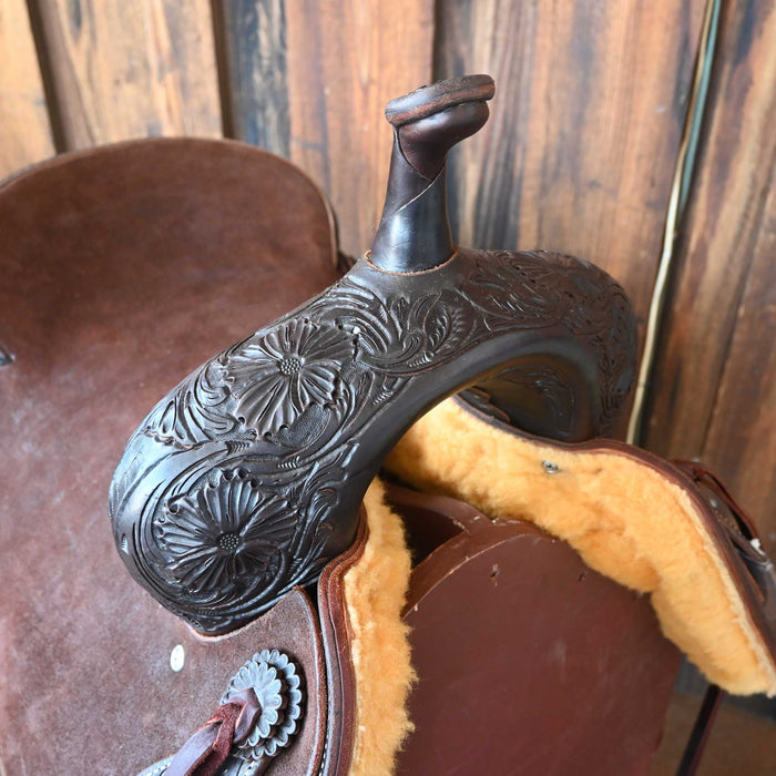 16.5" JEFF SMITH BUSTER WELCH CUTTING SADDLE Saddles - New Jeff Smith