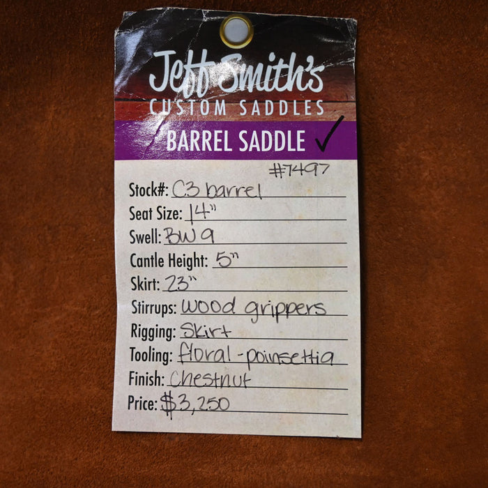 14" JEFF SMITH C3 BARREL SADDLE Saddles - New Jeff Smith