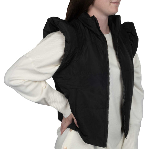 Mud Pie Women's Lile Ruffle Quilted Vest WOMEN - Clothing - Outerwear - Vests Mud Pie