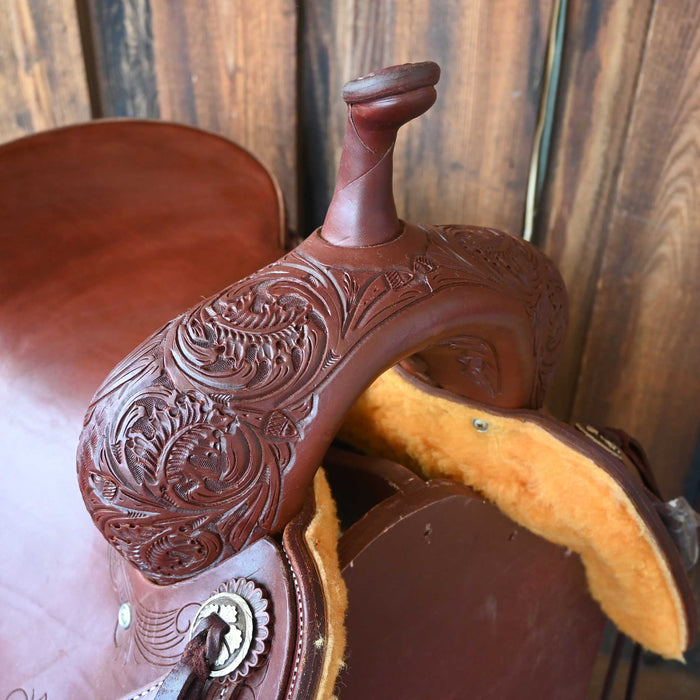 16.5" JEFF SMITH BUSTER WELCH CUTTING SADDLE Saddles - New Jeff Smith