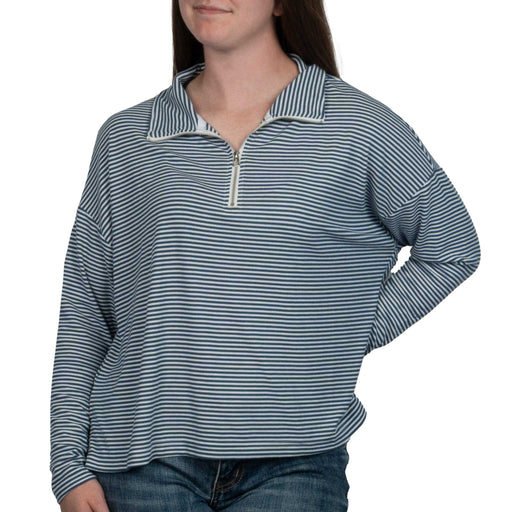 Dylan Stripe Zip Pullover WOMEN - Clothing - Pullovers & Hoodies Dylan