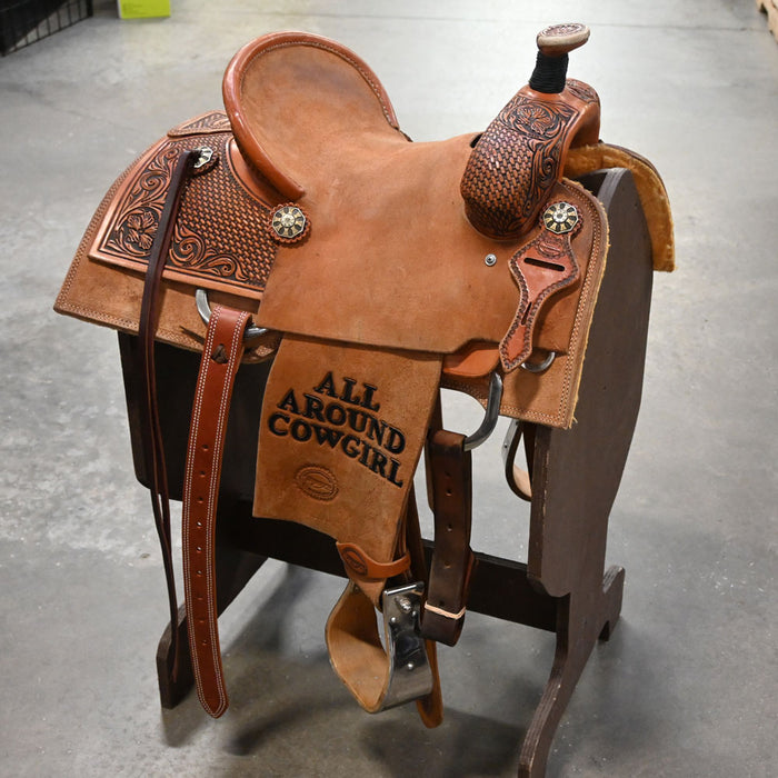 13" USED TESKEY'S ROPING SADDLE Saddles - Used Teskey's Saddlery