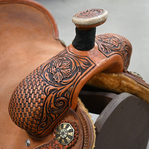13" USED TESKEY'S ROPING SADDLE Saddles - Used Teskey's Saddlery