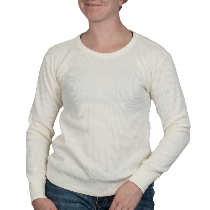 Flag & Anthem Women's Fayston Waffle Crew Top - Ecru WOMEN - Clothing - Pullovers & Hoodies Flag And Anthem