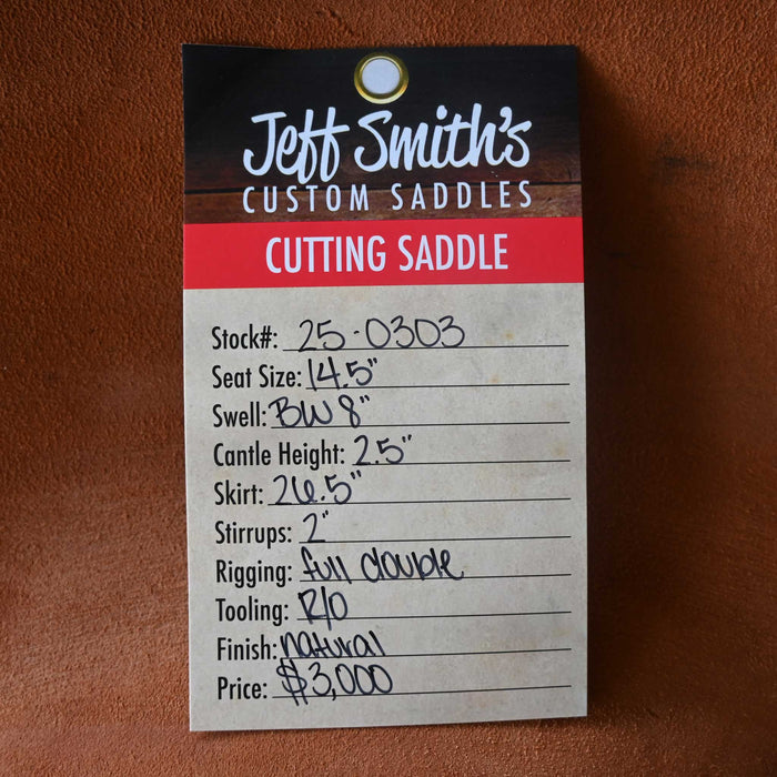 14.5" JEFF SMITH BUSTER WELCH CUTTING SADDLE Saddles - New Jeff Smith