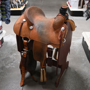 14.5" USED SLONE ROPING SADDLE