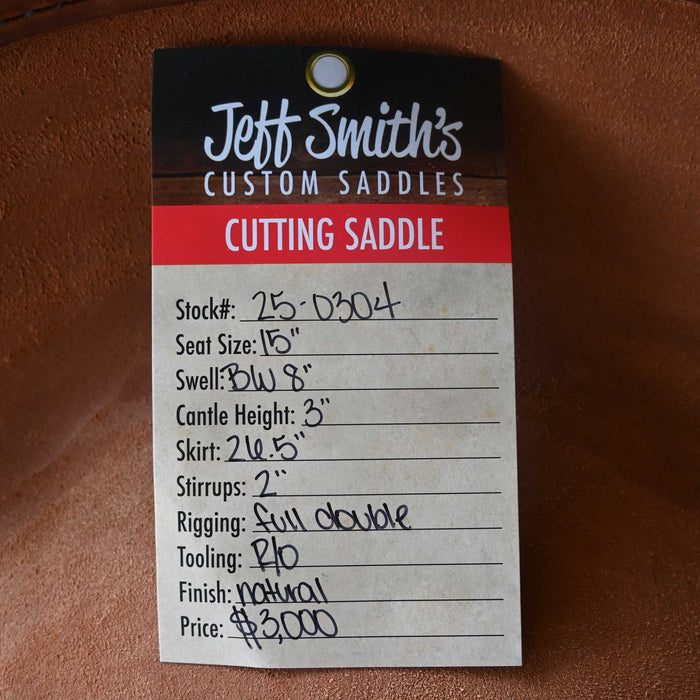 15" JEFF SMITH BUSTER WELCH CUTTING SADDLE Saddles - New Jeff Smith