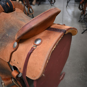 14.5" USED SLONE ROPING SADDLE