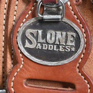 14.5" USED SLONE ROPING SADDLE