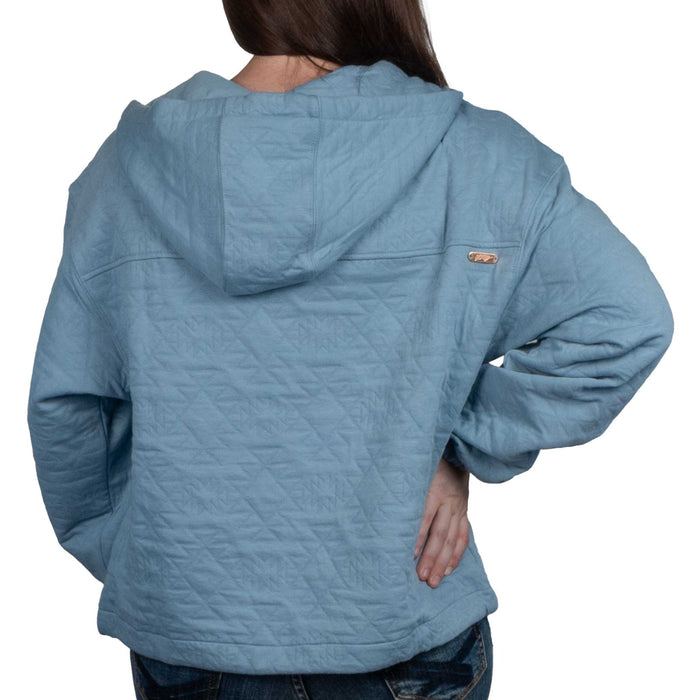 Hooey Women's 1/4 Zip Mazatlan Hoodie - Ashley Blue WOMEN - Clothing - Pullovers & Hoodies Hooey