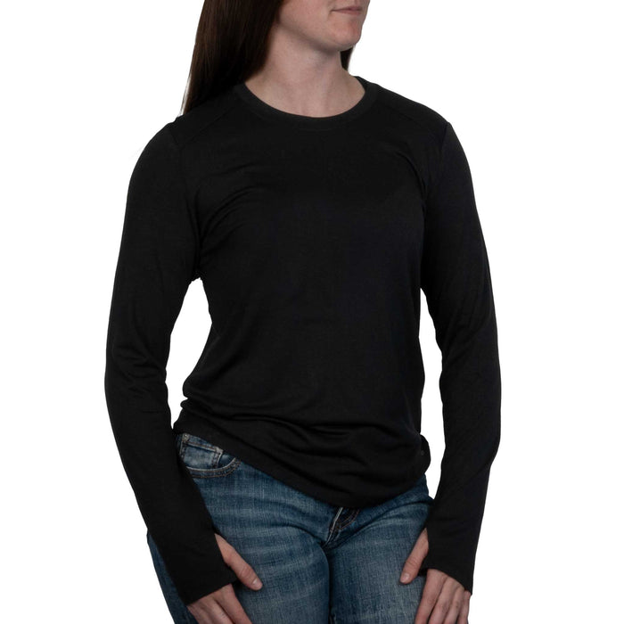Free Fly Women's Bamboo Shade II Top - Black WOMEN - Clothing - Tops - Long Sleeved Free Fly Apparel