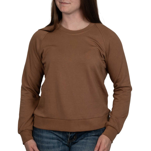 Free Fly Women's Bamboo Fleece Crew Top - Nutmeg WOMEN - Clothing - Tops - Long Sleeved Free Fly Apparel