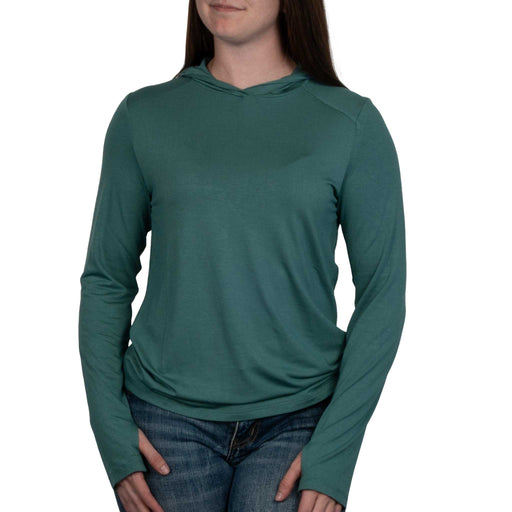 Free Fly Women's Bamboo Shade Hoodie II - Sea Pine WOMEN - Clothing - Pullovers & Hoodies Free Fly Apparel