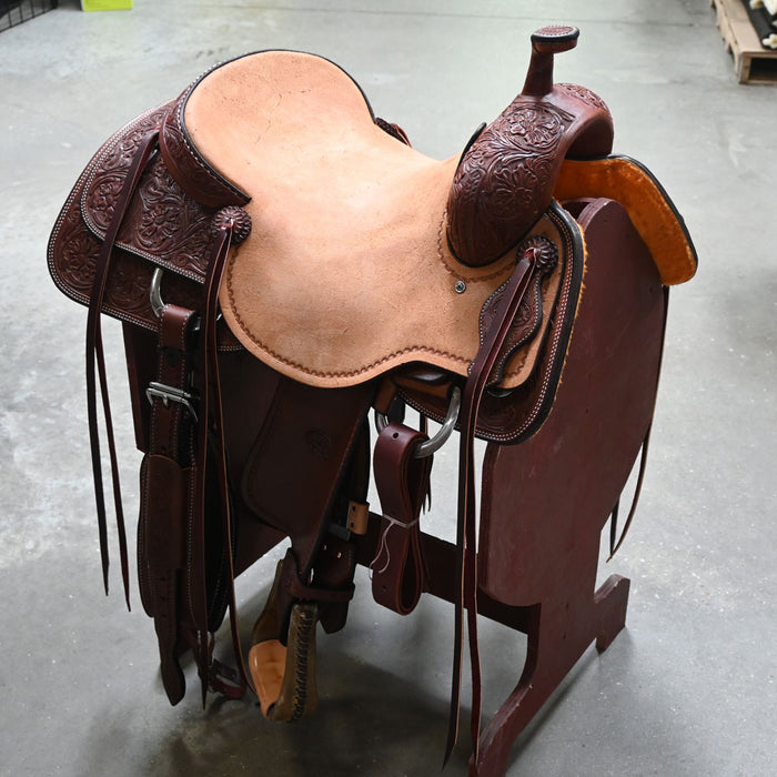 16.5" TESKEY'S PRO CUTTER RANCH CUTTER SADDLE Saddles - New Teskey's Saddlery