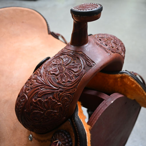 16.5" TESKEY'S PRO CUTTER RANCH CUTTER SADDLE Saddles - New Teskey's Saddlery