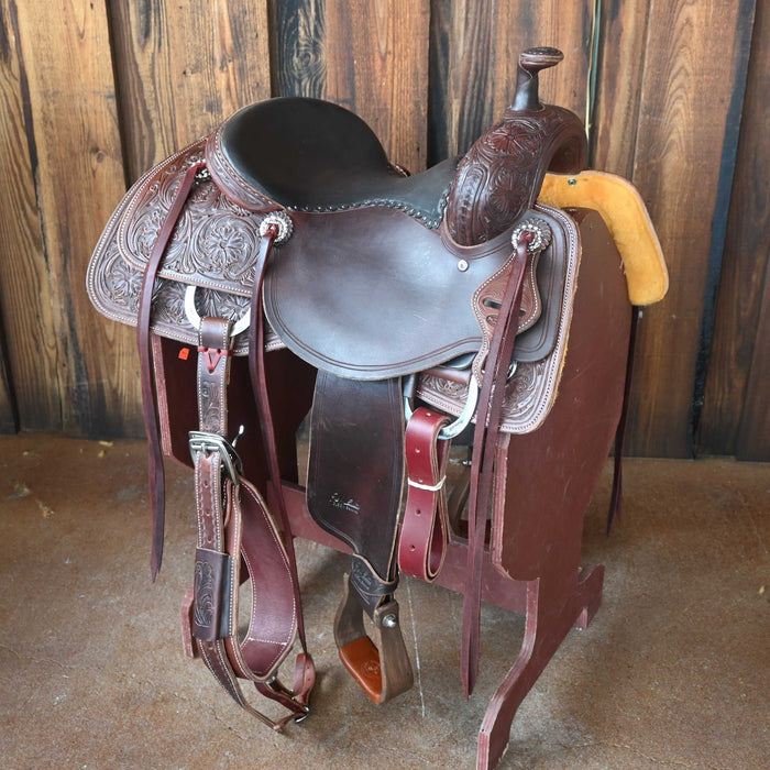 15.5" JEFF SMITH BUSTER WELCH RANCH CUTTER SADDLE Saddles - New Jeff Smith