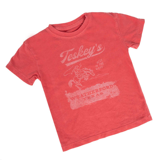 Teskey's Youth Bronco Tee - Papaya TESKEY'S GEAR - Youth SS Shirts Teskey's