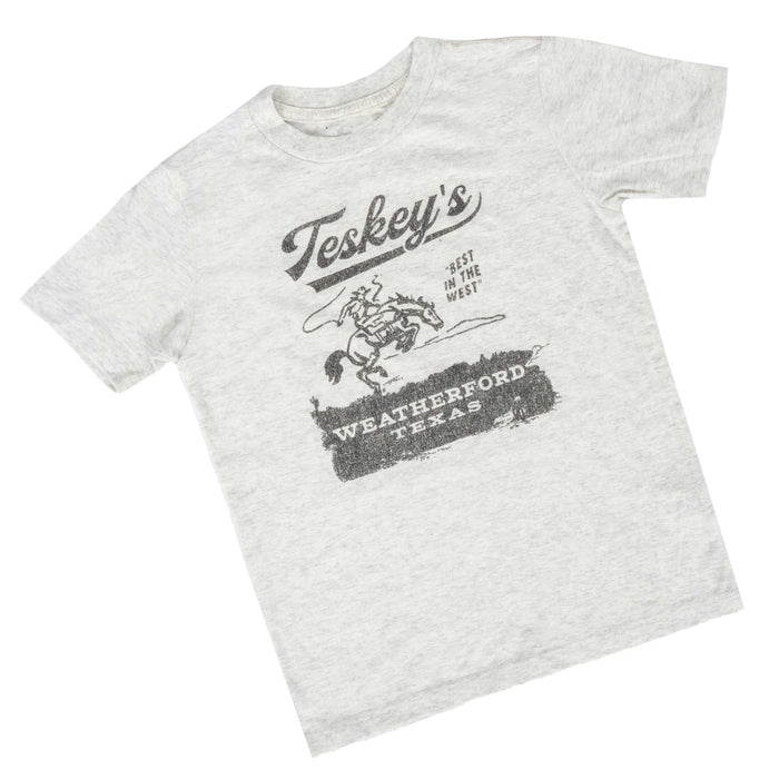 Teskey's Youth Bronco Tee - Oatmeal TESKEY'S GEAR - Youth SS Shirts Teskey's
