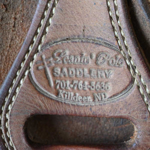 15.5" USED LEANIN' POLE ROPING SADDLE