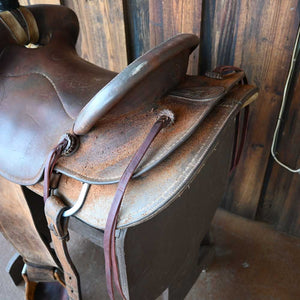 16" USED BOBBY BURNS RANCH SADDLE