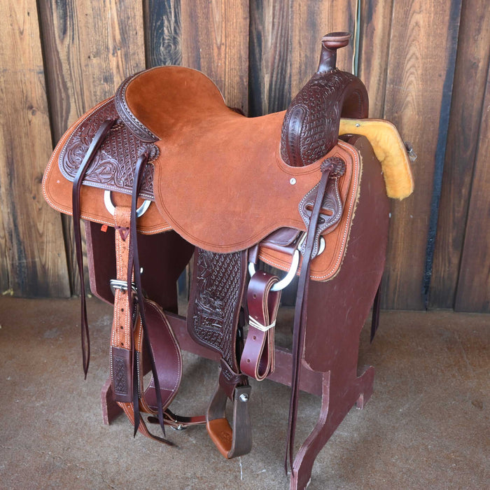 16.5" JEFF SMITH BUSTER WELCH RANCH CUTTER SADDLE Saddles - New Jeff Smith