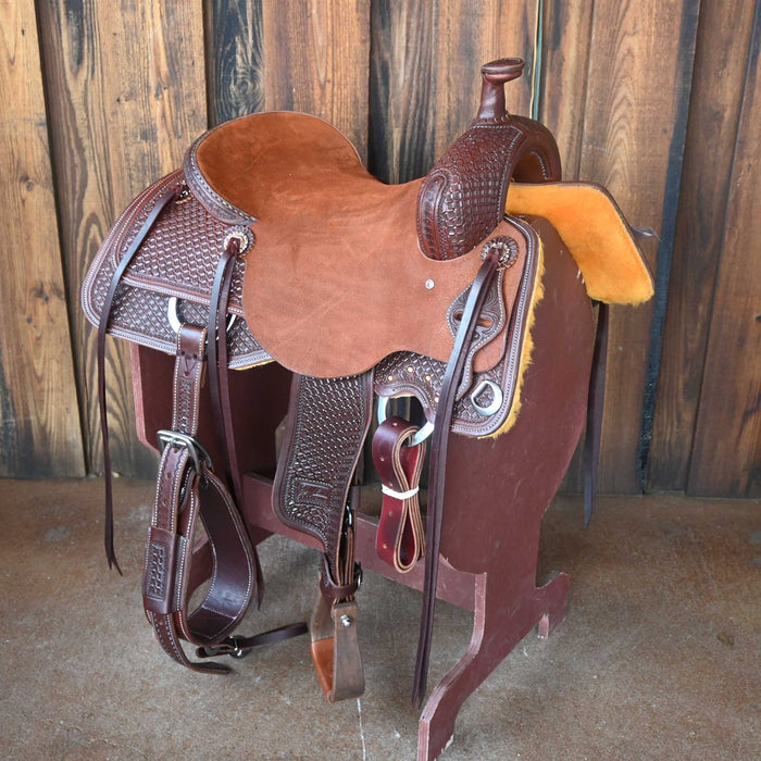 16.5" JEFF SMITH BUSTER WELCH RANCH CUTTER SADDLE Saddles - New Jeff Smith