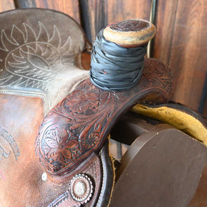 15" USED CORRIENTE TEAM ROPING SADDLE Saddles - Used Corriente