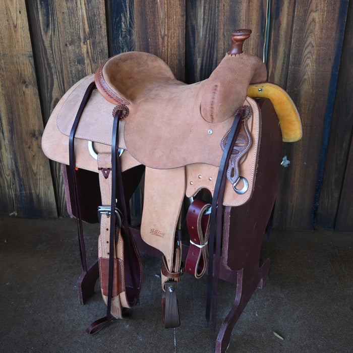 14" JEFF SMITH DONN LESON COW HORSE SADDLE Saddles - New Jeff Smith