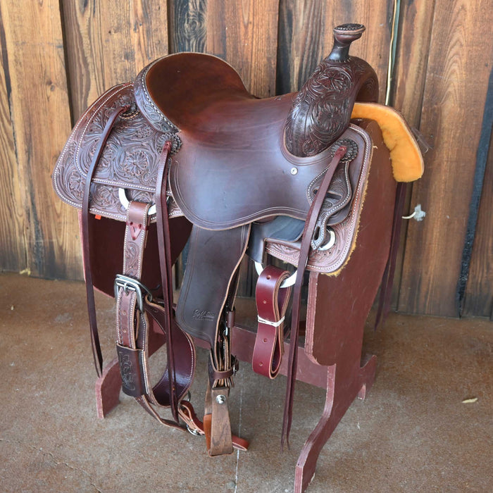 14" JEFF SMITH DONN LESON COW HORSE SADDLE Saddles - New Jeff Smith