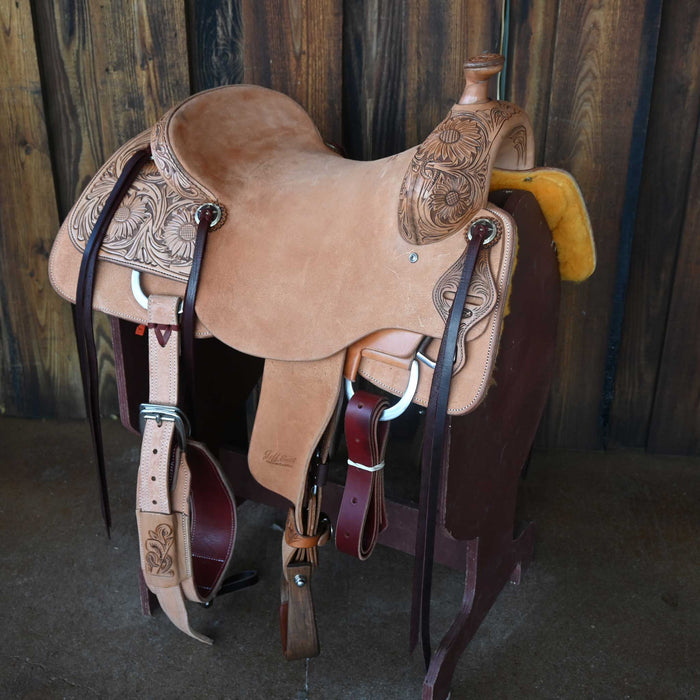 16" JEFF SMITH DONN LESON COW HORSE SADDLE Saddles - New Jeff Smith