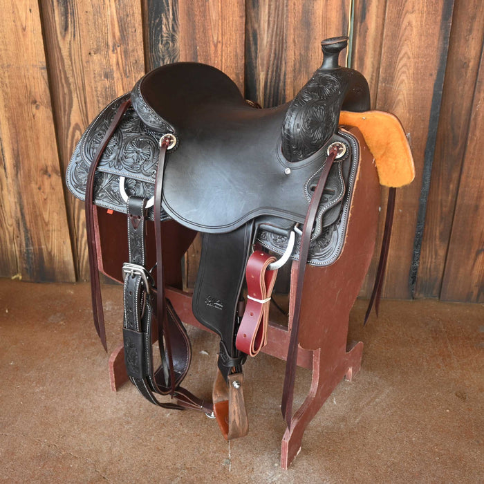 16" JEFF SMITH DONN LESON COW HORSE SADDLE Saddles - New Jeff Smith
