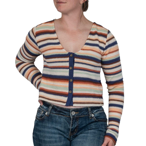 Rip Curl Women's Bobbi Stripe Button Thru Top WOMEN - Clothing - Tops - Long Sleeved Rip Curl