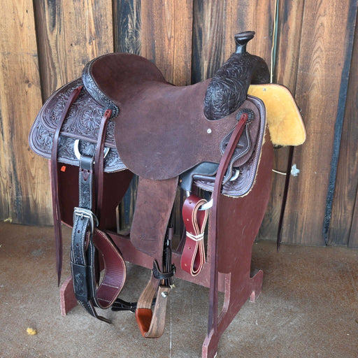 16.5" JEFF SMITH DONN LESON COW HORSE SADDLE Saddles - New Jeff Smith