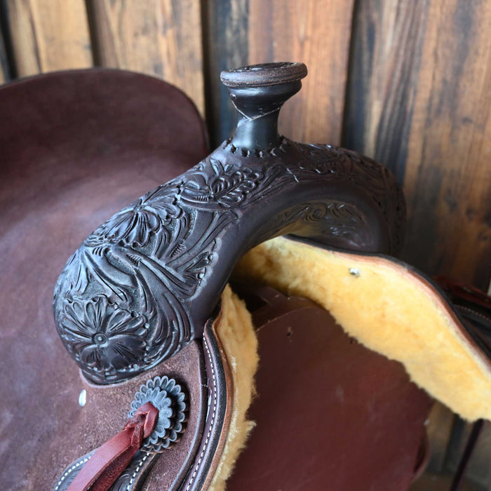 16.5" JEFF SMITH DONN LESON COW HORSE SADDLE Saddles - New Jeff Smith