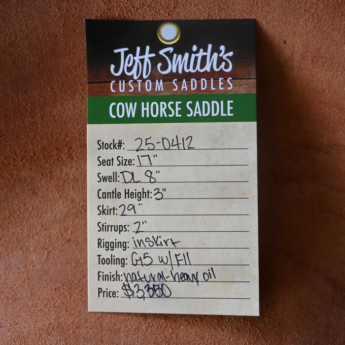 17" JEFF SMITH DONN LESON COW HORSE SADDLE Saddles - New Jeff Smith