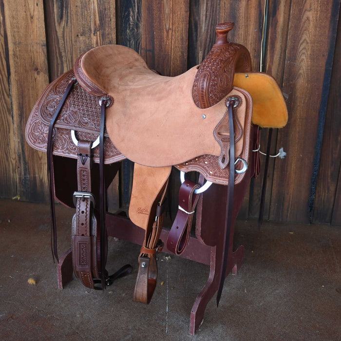 17" JEFF SMITH DONN LESON COW HORSE SADDLE Saddles - New Jeff Smith