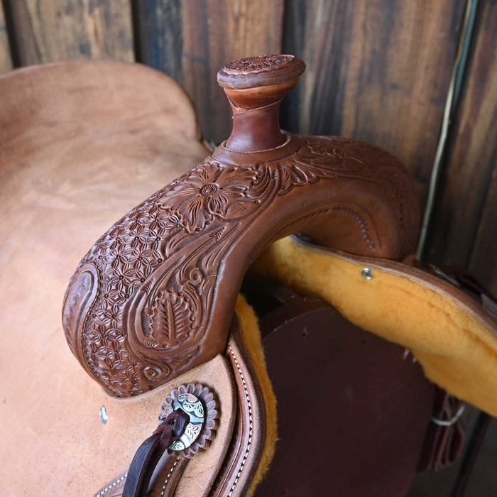 17" JEFF SMITH DONN LESON COW HORSE SADDLE Saddles - New Jeff Smith