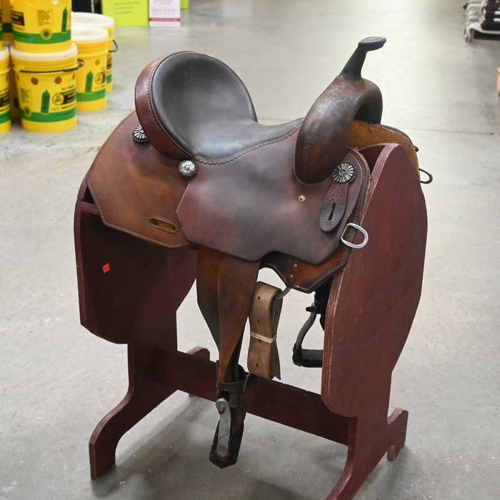 13" USED ROBBIE PHILLIPS BARREL SADDLE Saddles - Used Robbie Phillips