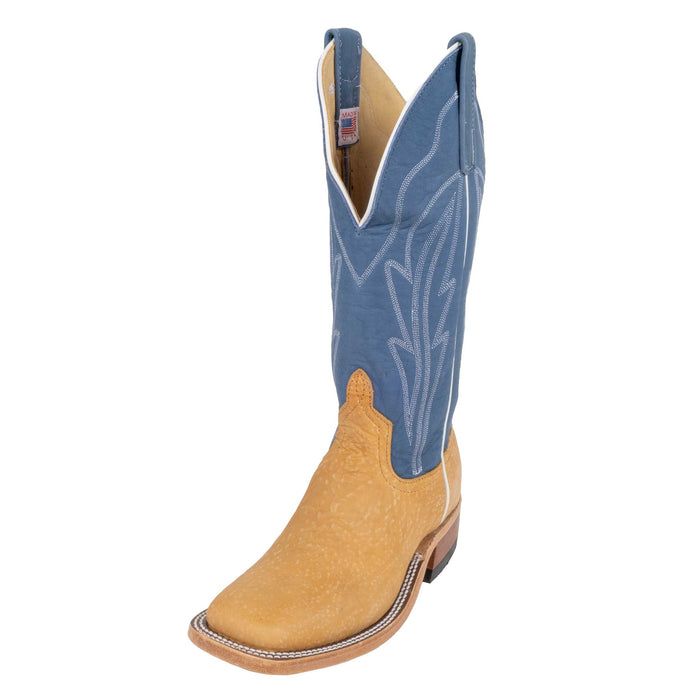 Anderson Bean Men's Tan Washed Shoulder Square Toe Boot