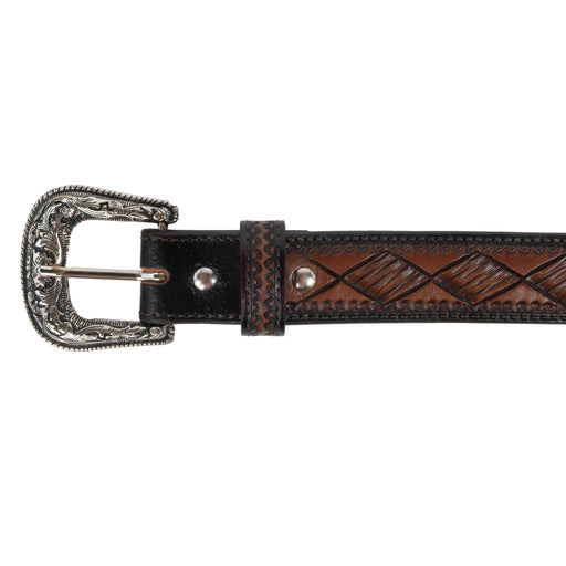 Beddo Mountain Kid's Chocolate Carved Diamond Belt KIDS - Accessories - Belts Teskey's