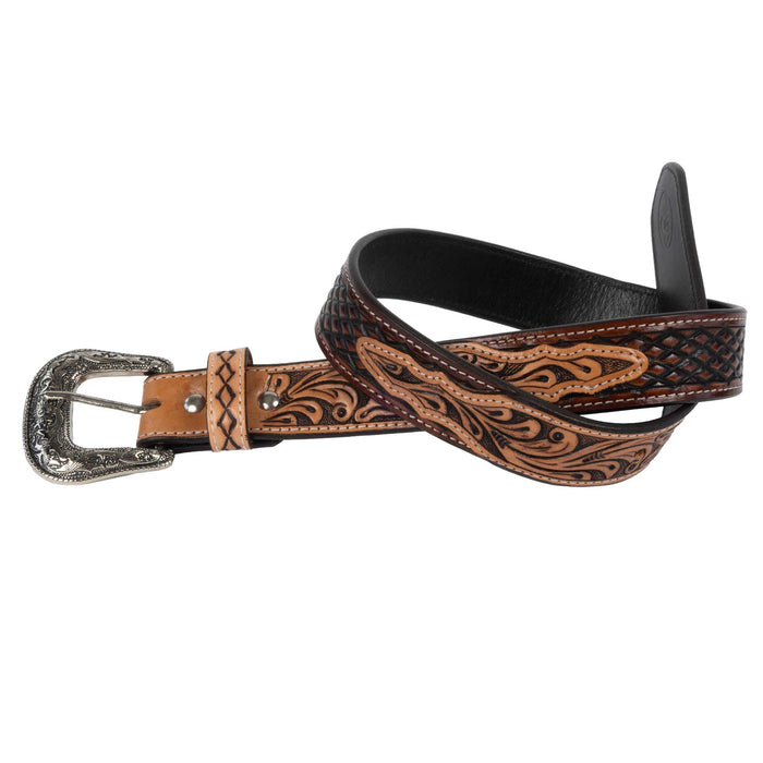 Beddo Mountain Chocolate Diamond with Natural Floral Belt